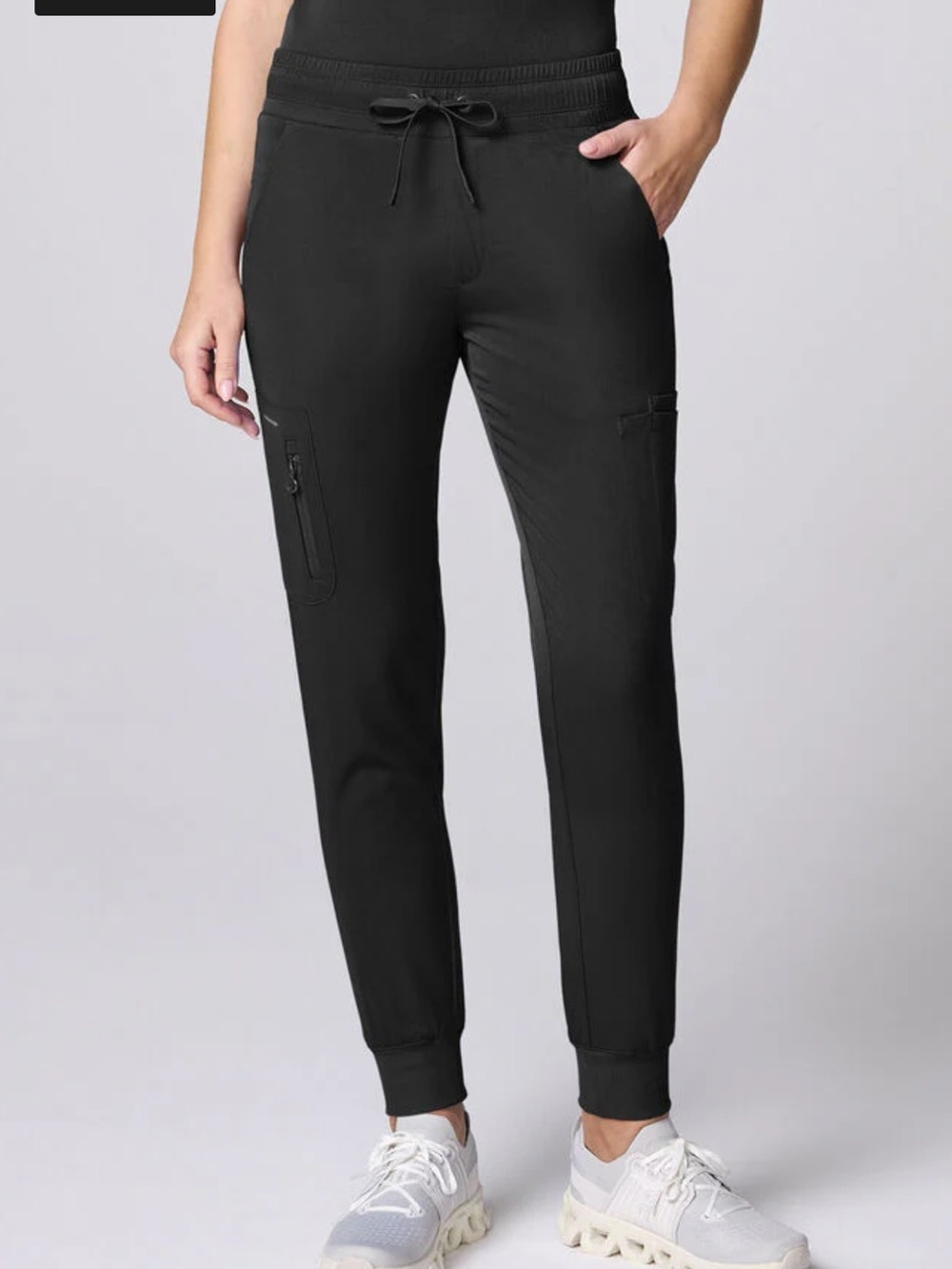 healing hands Black Utility Jogger Pants with Drawstring